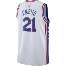 Load image into Gallery viewer, 21 - Men&#39;s Nike Joel Embiid White Philadelphia 76ers Swingman Jersey - Association Edition - White