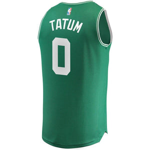 0 - Men's Fanatics Branded Jayson Tatum Green Boston Celtics Fast Break Replica Jersey - Icon Edition - Green
