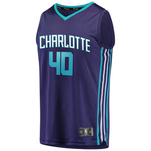 40 - Men's Fanatics Branded Cody Zeller Purple Charlotte Hornets Fast Break Replica Player Jersey - Statement Edition - Purple