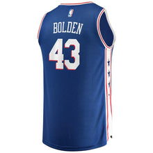 Load image into Gallery viewer, 43 - Men&#39;s Fanatics Branded Jonah Bolden Royal Philadelphia 76ers Fast Break Replica Jersey – Icon Edition - Royal