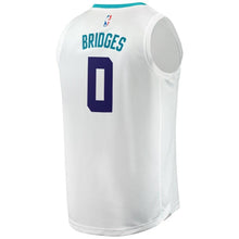 Load image into Gallery viewer, 0 - Men&#39;s Fanatics Branded Miles Bridges White Charlotte Hornets Fast Break Replica Jersey – Association Edition  - White