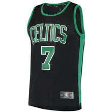 Load image into Gallery viewer, 7 - Men&#39;s Fanatics Branded Jaylen Brown Black Boston Celtics Fast Break Replica Jersey - Statement Edition - Black