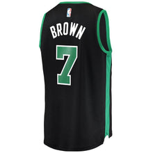 Load image into Gallery viewer, 7 - Men&#39;s Fanatics Branded Jaylen Brown Black Boston Celtics Fast Break Replica Jersey - Statement Edition - Black