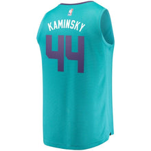 Load image into Gallery viewer, 44 - Youth Fanatics Branded Frank Kaminsky Teal Charlotte Hornets Fast Break Player Jersey - Icon Edition - Aqua