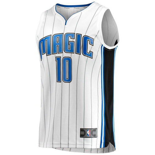 10 - Men's Fanatics Branded Evan Fournier White Orlando Magic Fast Break Jersey - Association Edition - White