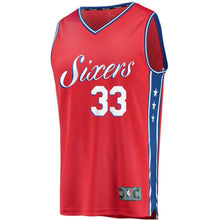 Load image into Gallery viewer, 33 - Men&#39;s Fanatics Branded Robert Covington Red Philadelphia 76ers Fast Break Replica Player Jersey - Statement Edition- Red