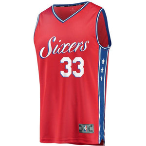 33 - Men's Fanatics Branded Robert Covington Red Philadelphia 76ers Fast Break Replica Player Jersey - Statement Edition- Red