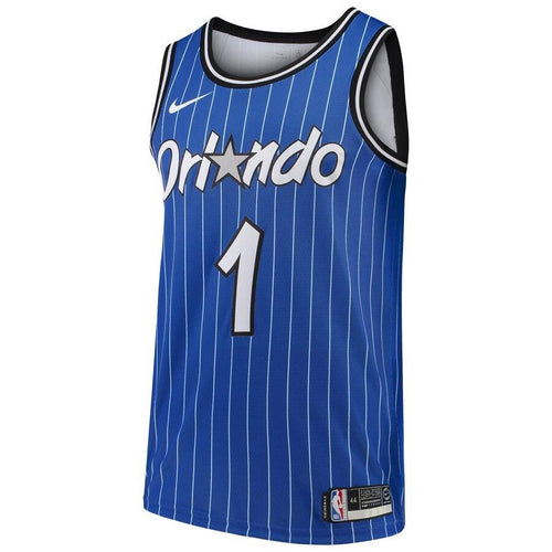 1 - Men's Nike Jonathan Isaac Blue Orlando Magic Hardwood Classics Swingman Jersey - Blue