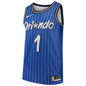 1 - Men's Nike Jonathan Isaac Blue Orlando Magic Hardwood Classics Swingman Jersey - Blue