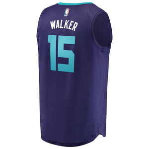 15 - Men's Fanatics Branded Kemba Walker Purple Charlotte Hornets Fast Break Replica Jersey - Statement Edition - Purple