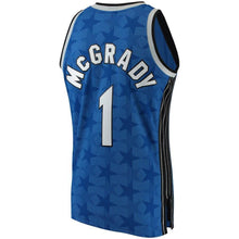 Load image into Gallery viewer, 1 - Men&#39;s Mitchell &amp; Ness Tracy McGrady Blue Orlando Magic 2001-02 Hardwood Classics Swingman Jersey - Blue