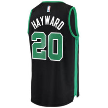 Load image into Gallery viewer, 20 - Men&#39;s Fanatics Branded Gordon Hayward Black Boston Celtics Fast Break Replica Jersey - Statement Edition - Black