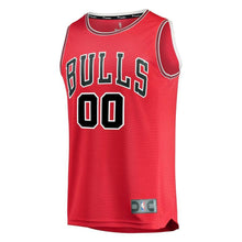 Load image into Gallery viewer, 00 - Youth Fanatics Branded Red Chicago Bulls Fast Break Custom Replica Jersey - Icon Edition - Red