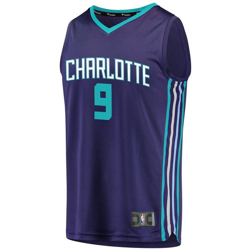 9 - Men's Fanatics Branded Bismack Biyombo Purple Charlotte Hornets Fast Break Replica Player Jersey - Statement Edition - Purple