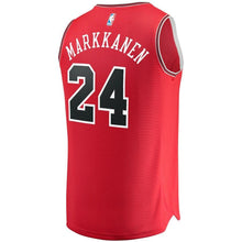 Load image into Gallery viewer, 24 - Men&#39;s Fanatics Branded Lauri Markkanen Red Chicago Bulls Fast Break Replica Jersey - Icon Edition - Red