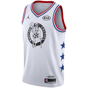 11 - Men's Jordan Brand Kyrie Irving White Boston Celtics 2019 NBA All-Star Game Finished Swingman Jersey - White