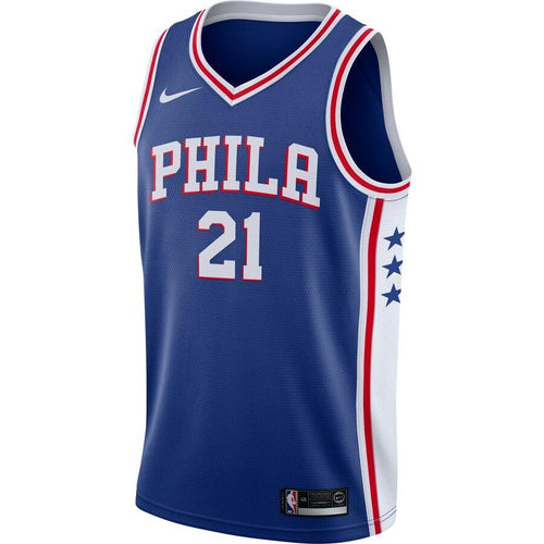 21 - Men's Nike Joel Embiid Royal Philadelphia 76ers Swingman Jersey - Icon Edition - Royal