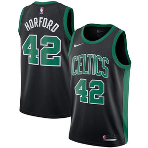 42 - Men's Nike Al Horford Black Boston Celtics Swingman Jersey - Statement Edition - Black