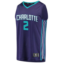 Load image into Gallery viewer, 2 - Men&#39;s Fanatics Branded Marvin Williams Purple Charlotte Hornets Fast Break Replica Player Jersey - Statement Edition - Purple