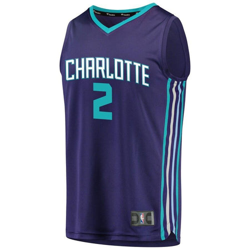 2 - Men's Fanatics Branded Marvin Williams Purple Charlotte Hornets Fast Break Replica Player Jersey - Statement Edition - Purple