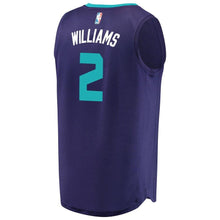 Load image into Gallery viewer, 2 - Men&#39;s Fanatics Branded Marvin Williams Purple Charlotte Hornets Fast Break Replica Player Jersey - Statement Edition - Purple