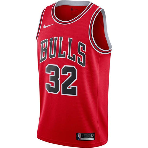 32 - Men's Nike Kris Dunn Red Chicago Bulls Replica Swingman Jersey - Icon Edition - Red