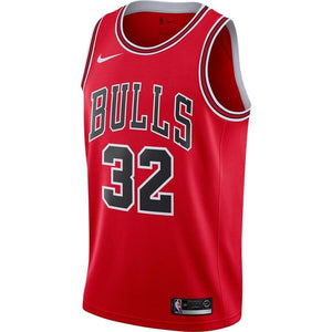 32 - Men's Nike Kris Dunn Red Chicago Bulls Replica Swingman Jersey - Icon Edition - Red