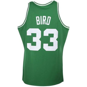 33 - Men's Mitchell & Ness Larry Bird Kelly Green Boston Celtics 1985/86 Hardwood Classics Authentic Jersey - Green