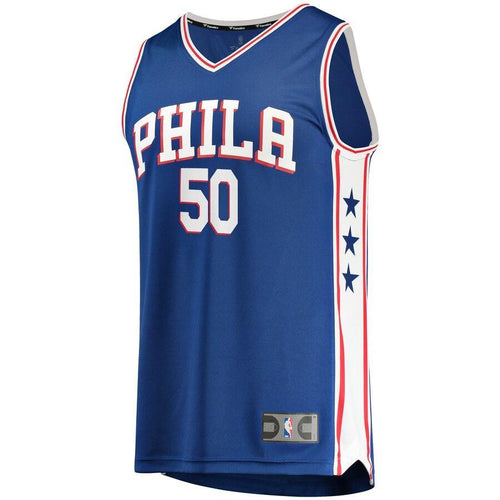 50 - Men's Fanatics Branded Emeka Okafor Royal Philadelphia 76ers Fast Break Replica Jersey – Icon Edition - Royal