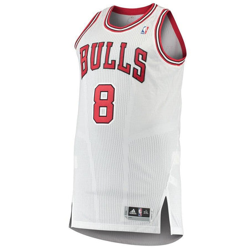 8 - Men's adidas Zach LaVine White Chicago Bulls Finished Authentic Jersey - White