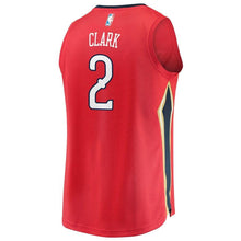 Load image into Gallery viewer, 2 - Men&#39;s Fanatics Branded Ian Clark Red New Orleans Pelicans Fast Break Replica Player Jersey - Statement Edition - Red