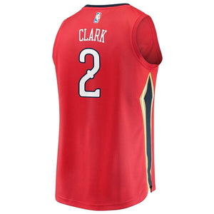 2 - Men's Fanatics Branded Ian Clark Red New Orleans Pelicans Fast Break Replica Player Jersey - Statement Edition - Red