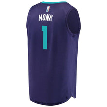 Load image into Gallery viewer, 1 - Men&#39;s Fanatics Branded Malik Monk Purple Charlotte Hornets Fast Break Replica Player Jersey - Statement Edition - Purple