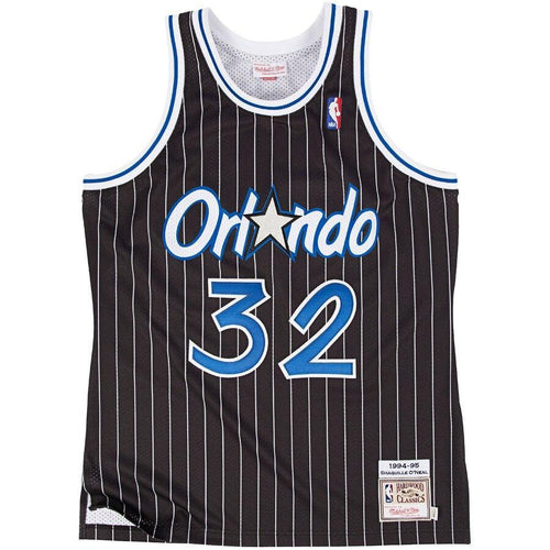 32 - Mitchell & Ness Orlando Magic Shaquille O'Neal 1994-95 Hardwood Classics Authentic Alternate Jersey - Black