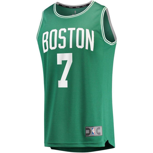 7 - Men's Fanatics Branded Jaylen Brown Kelly Green Boston Celtics Fast Break Replica Jersey - Icon Edition - Green