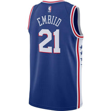 Load image into Gallery viewer, 21 - Men&#39;s Nike Joel Embiid Royal Philadelphia 76ers Swingman Jersey - Icon Edition - Royal