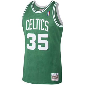 35 - Men's Mitchell & Ness Reggie Lewis Kelly Green Boston Celtics 1987-88 Hardwood Classics Swingman Jersey - Green