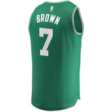 Load image into Gallery viewer, 7 - Men&#39;s Fanatics Branded Jaylen Brown Kelly Green Boston Celtics Fast Break Replica Jersey - Icon Edition - Green