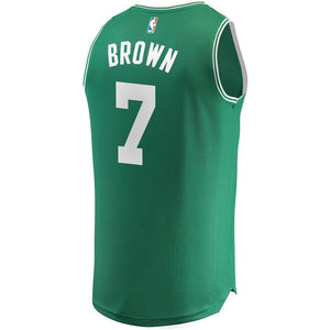 7 - Men's Fanatics Branded Jaylen Brown Kelly Green Boston Celtics Fast Break Replica Jersey - Icon Edition - Green