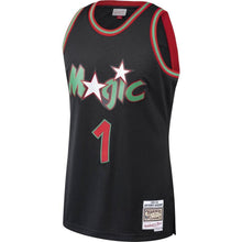 Load image into Gallery viewer, 1 - Men&#39;s Mitchell &amp; Ness Penny Hardaway Black Orlando Magic Hardwood Classics Christmas Swingan Collection Jersey - Black