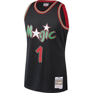 1 - Men's Mitchell & Ness Penny Hardaway Black Orlando Magic Hardwood Classics Christmas Swingan Collection Jersey - Black