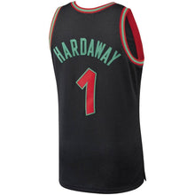 Load image into Gallery viewer, 1 - Men&#39;s Mitchell &amp; Ness Penny Hardaway Black Orlando Magic Hardwood Classics Christmas Swingan Collection Jersey - Black