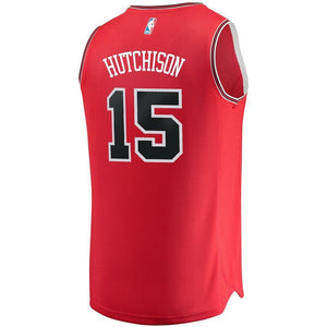 15 - Youth Fanatics Branded Chandler Hutchison Red Chicago Bulls 2018 NBA Draft First Round Pick Fast Break Replica Jersey – Icon Edition - Red