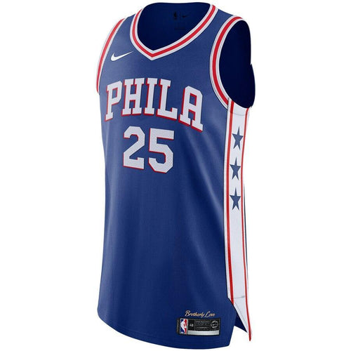 25 - Men's Nike Ben Simmons Royal Philadelphia 76ers Authentic Basketball Jersey - Icon Edition - Royal