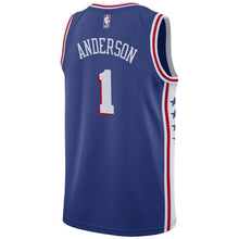 Load image into Gallery viewer, 1 - Men&#39;s Nike Justin Anderson Royal Philadelphia 76ers Swingman Sponsor Patch Jersey - Icon Edition - Royal