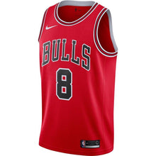 Load image into Gallery viewer, 8 - Men&#39;s Nike Zach LaVine Red Chicago Bulls Replica Swingman Jersey - Icon Edition - Red
