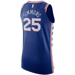 25 - Men's Nike Ben Simmons Royal Philadelphia 76ers Authentic Basketball Jersey - Icon Edition - Royal