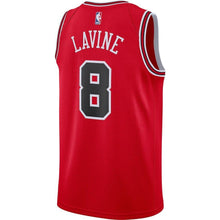 Load image into Gallery viewer, 8 - Men&#39;s Nike Zach LaVine Red Chicago Bulls Replica Swingman Jersey - Icon Edition - Red
