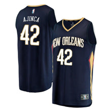 Load image into Gallery viewer, 42 - Men&#39;s Fanatics Branded Alexis Ajinca Navy New Orleans Pelicans Fast Break Replica Player Jersey - Icon Edition - Navy