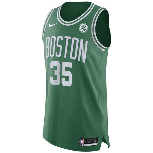 35  - Men's Nike P.J. Dozier Green Boston Celtics Authentic Sponsor Patch Jersey – Icon Edition - Green